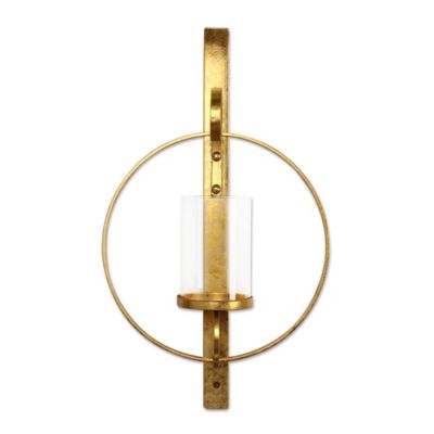 Buy Kate and Laurel Wall Candle Holder Sconce in Gold from Bed Bath & Beyond